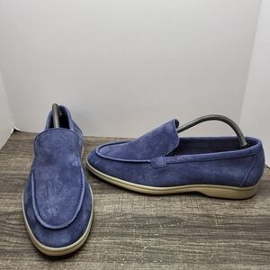Berwick 1707 Palma Flex 5542 Loafer Sky Blue Suede Men's Size 43.5 EU 10.5 US